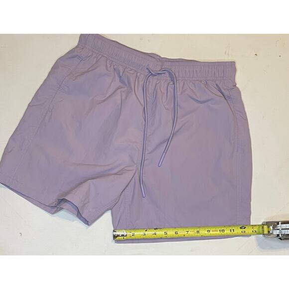 Standard Cloth Men’s Swim Trunks Sz M Lavender Nylon Lined Quick Dry Pool Shorts - Picture 7 of 11